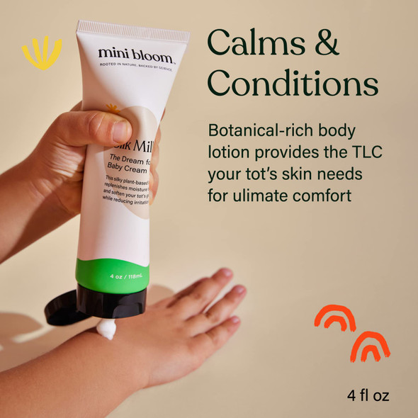 Baby Moisturizing Cream Silk Milk Organic and Hypoallergenic with Apricot Kernel Oil Aloe Leaf and Calendula Flower Extract - 4 oz. Baby Moisturizing Cream Silk Milk Organic and Hypoallergenic with Apricot Kernel Oil Aloe Leaf and Calendula Flower Extract - 4 oz.