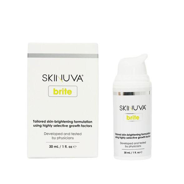 Skinuva® Brite Dark Spot Treatment – Tone-Enhancing Cream Formulated with Growth Factors Vitamin C and Niacinamide For All Skin Types Visit the Skinuva Store