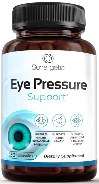 Sunergetic Premium Eye Pressure Support Supplement - Eye Pressure Supplement with Saffron Lutein Zeaxanthin Bilberry & Pine Bark - Supports Ocular Health & Overall Vision - 30 Count Sunergetic Premium Eye Pressure Support Supplement - Eye Pressure Supplement with Saffron Lutein Zeaxanthin Bilberry & Pine Bark - Supports Ocular Health & Overall Vision - 30 Count