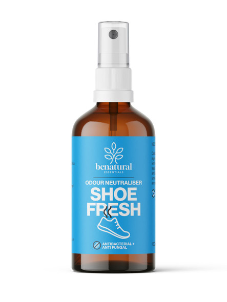 Benatural Essentials Antibacterial Colloidal Silver Shoe Fresh Deodoriser with Lavender Peppermint & Tea Tree Essential Oil