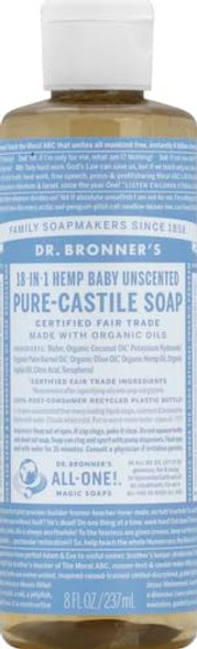 Dr. Bronner'S Baby Soap Liquid Castile 8 Fl Oz