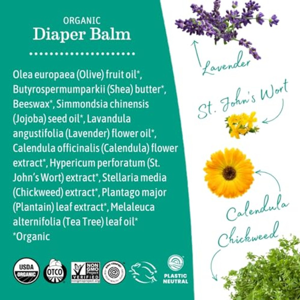 Earth Mama Nipple Butter & Diaper Balm Nipple Cream & Organic Skincare For Baby Breastfeeding & Postpartum Essentials Bundle
