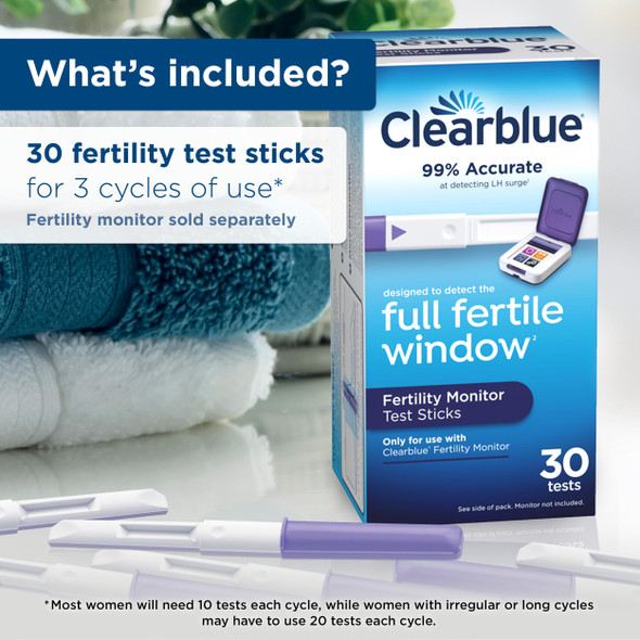 Clearblue Fertility Monitor Test Sticks 30 count