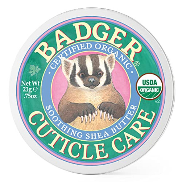 Badger Organic Cuticle Care Balm - Natural Nail Care Cream With Shea Butter Vitamin-Rich Seabuckthorn Extract Helps Strengthen Soothe & Restore Dry & Splitting Cuticles – Light Citrus Scent - .75Oz Badger Organic Cuticle Care Balm - Natural Nail Care Cream With Shea Butter Vitamin-Rich Seabuckthorn Extract Helps Strengthen Soothe & Restore Dry & Splitting Cuticles – Light Citrus Scent - .75Oz