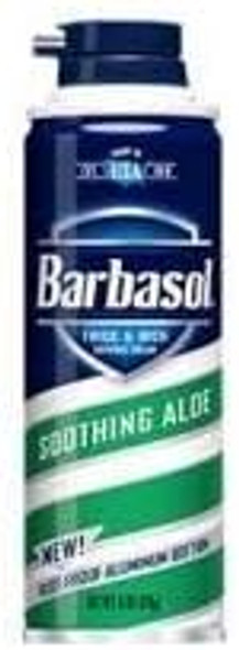 Barbasol Soothing Aloe Thick And Rich Shaving Cream 6 Ounce - 12 Per Case.