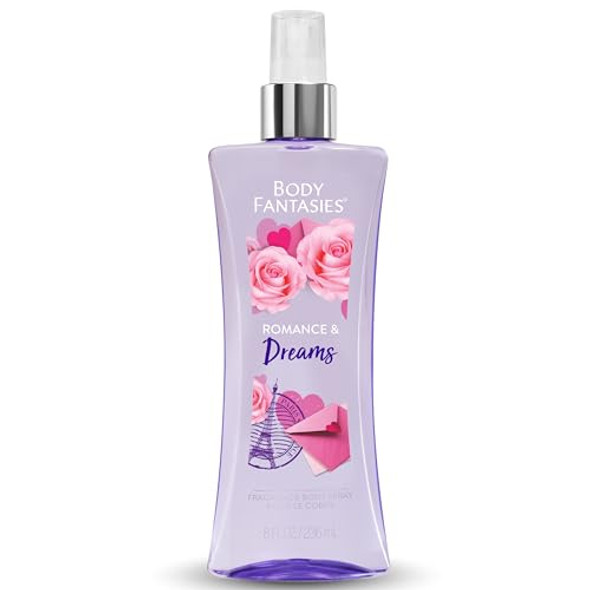 Body Fantasies Signature 8 Fluid Ounce Body Sprays Romance And Dreams & Fresh White Musk Scents