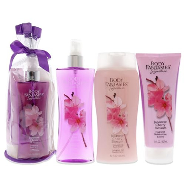 Body Fantasies Signature Japanese Cherry Blossom 3 Piece Set For Women Body Fantasies Signature Japanese Cherry Blossom 3 Piece Set For Women