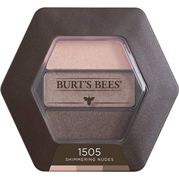 Burt’S Bees 100% Natural Eye Shadow Palette Trio Shimmering Nudes - 0.12 Ounce