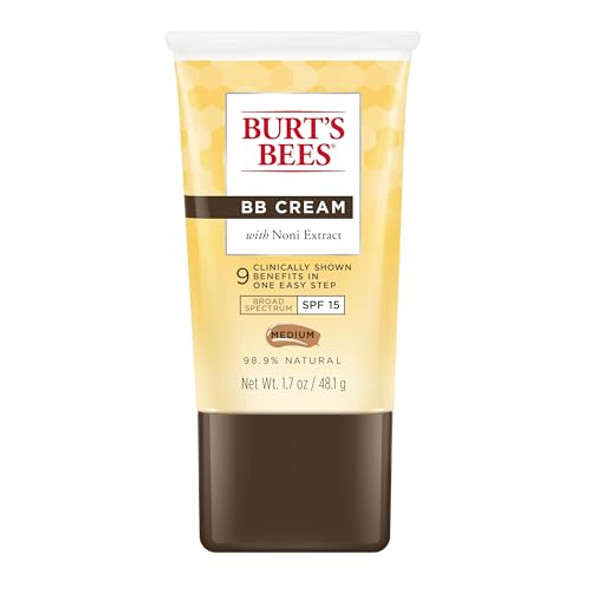 Burt'S Bees Bb Cream With Spf 15 Broad-Spectrum Sunscreen Tinted Lotion For All Skin Types 98.9 Percent Natural Origin Skin Care Medium 1.7 Oz. Tube