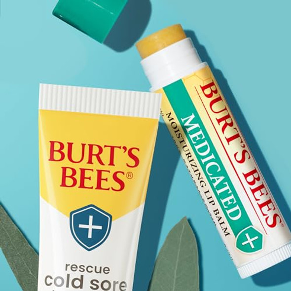 Burt'S Bees Medicated Lip Balm With Eucalyptus Oil And Menthol Tint- Natural Origin Lip Care 2 Tubes 0.15 Oz.