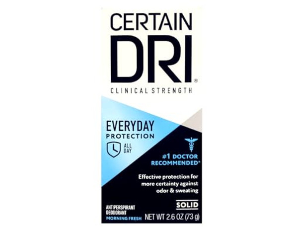 Certain Dri Everyday Strength Clinical Antiperspirant/Deodorant Morning Fresh Solid 2.6 Oz (Pack Of 3)