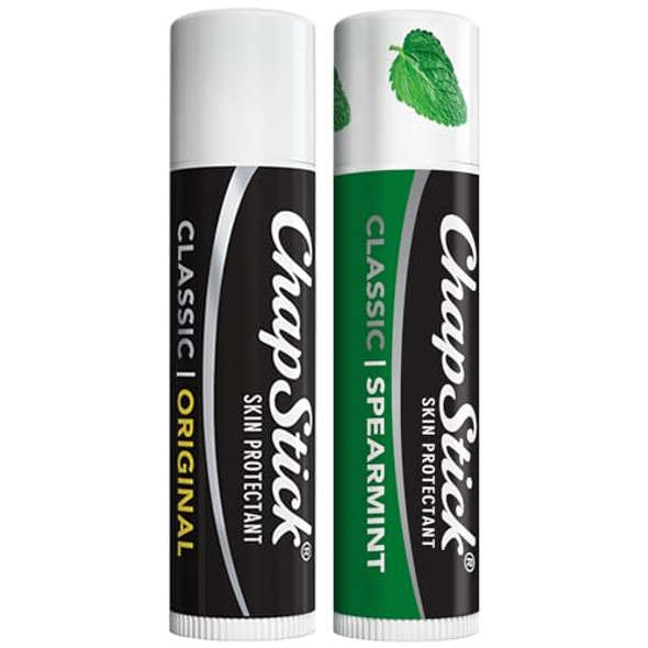 Chapstick Lip Care Bundle – Classic Spearmint + Classic Original Lip Balm 0.15 Oz Ea (2 Piece Set)