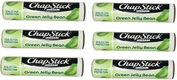 Chapstick Spring Collection Lip Balm- Green Jelly Bean Flavor- .015 Oz- Lip Care- 6 Pack