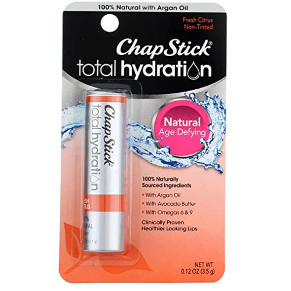 Chapstick Total Hydration Fresh Citrus 0.12 Ounce (Pack Of 2)