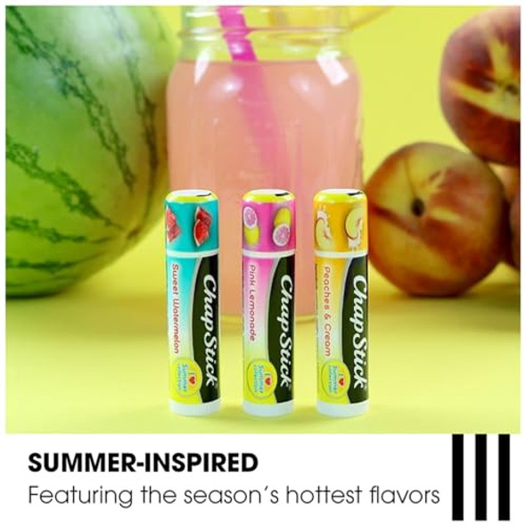 Chapstick Lip Balm Sweet Watermelon – Juicy & Fruity Moisturizer For Dry Lips 0.15 Oz