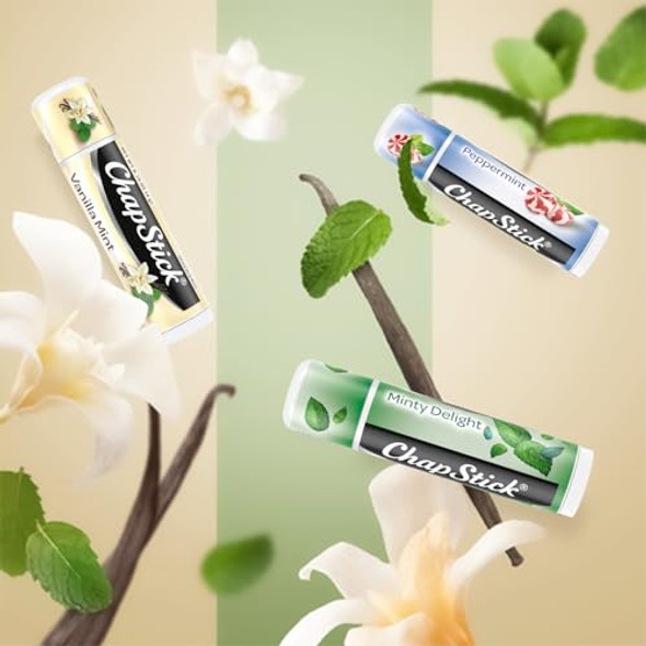 Chapstick Bulk Lip Balm Mint Favorites 3-Packs (12 Sets/36 Tubes) – Fresh & Invigorating Lip Care Birthday s Party Favors Stocking Stuffers 0.15 Oz Ea