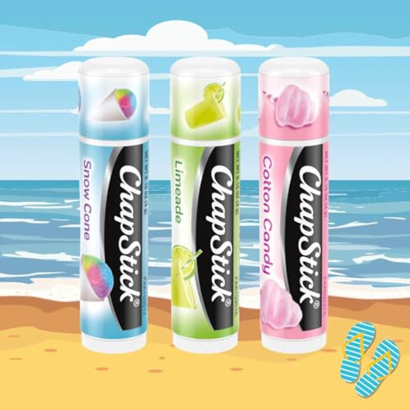 Chapstick Bulk Lip Balm Vacation Getaway Collection 3-Packs (12 Sets/36 Tubes) – Fun & Flavorful Lip Care Birthday s Party Favors Stocking Stuffers 0.15 Oz Ea