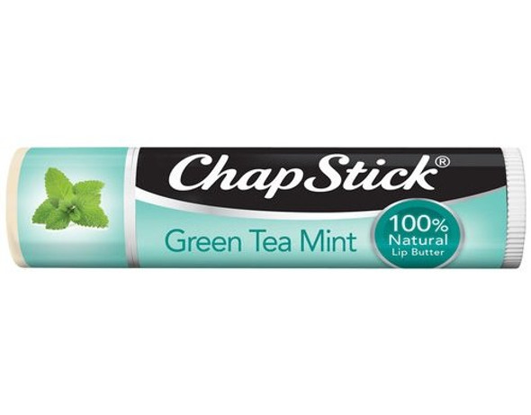 Chapstick 100% Natural Lip Butter Green Tea Mint 0.15 Oz (Pack Of 6)