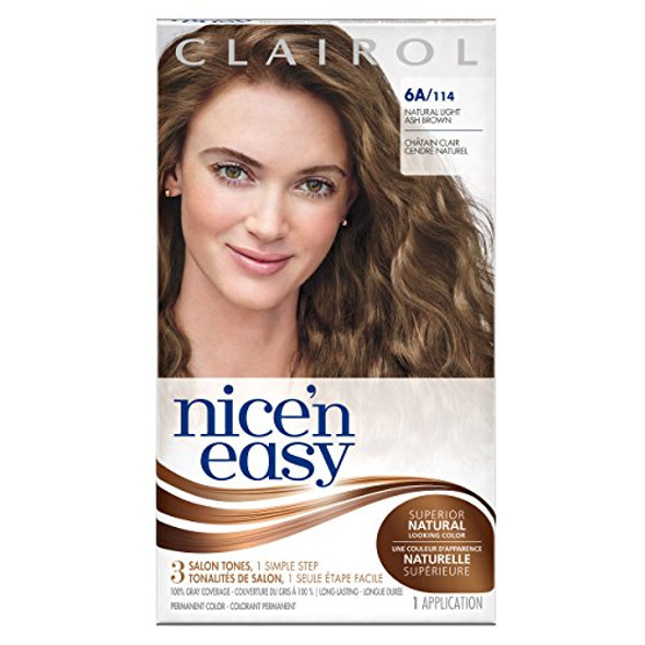 Clairol Nice 'N Easy Permanent Hair Color 6A Natural Light Ash Brown 1 Kit
