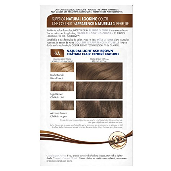 Clairol Nice 'N Easy Permanent Hair Color 6A Natural Light Ash Brown 1 Kit