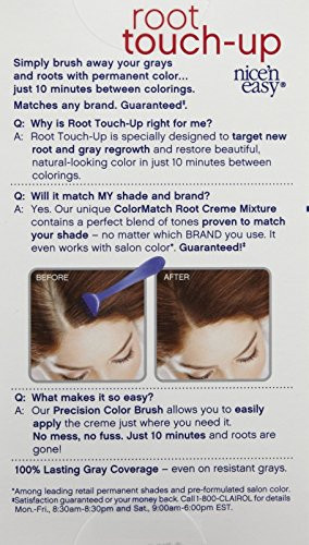 Clairol Nice N Easy Root Touch-Up Hair Color Light Auburn #6R - Kit