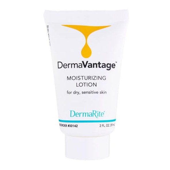Dermarite'S Dermavantage Moisturizing Lotion For Dry Sensitive Skin - Scented Moisturizer For Hand And Body - 2 Oz. Tube 1 Count