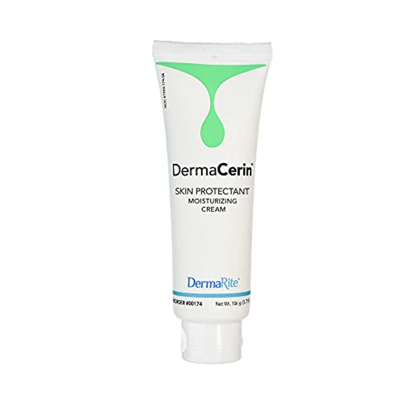 Dermarite'S Dermacerin Skin Protectant Moisturizing Cream - Unscented Daily Hand And Body Moisturizer Barrier Cream - 4 Oz. Tube 2 Count