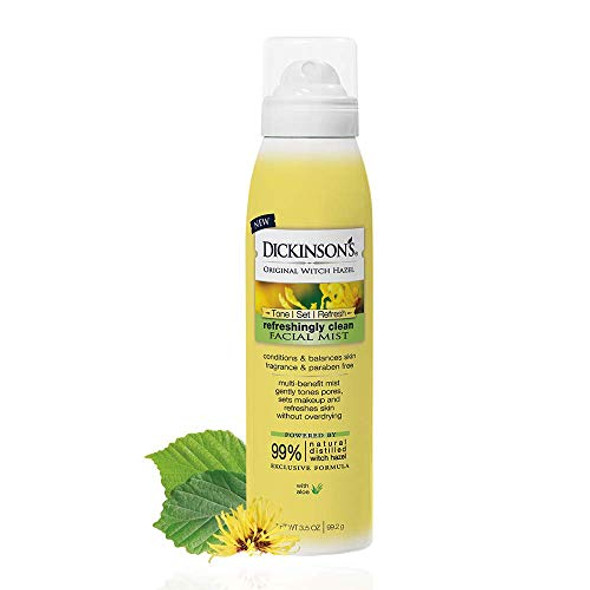 Dickinson'S Original Refreshingly Clean Facial Mist 99% Natural Formula 3.5 Oz.