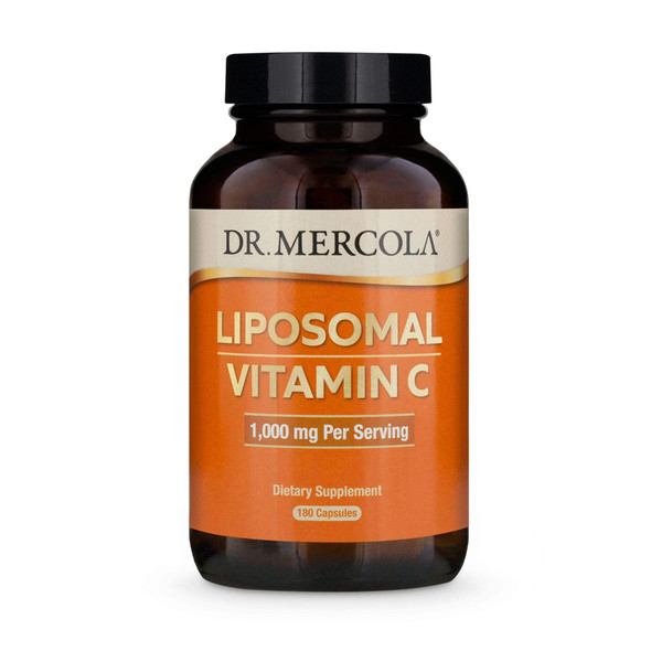 Dr Mercola Liposomal Vitamin C, 1,000mg, 180 Capsules, 90 Days Supply