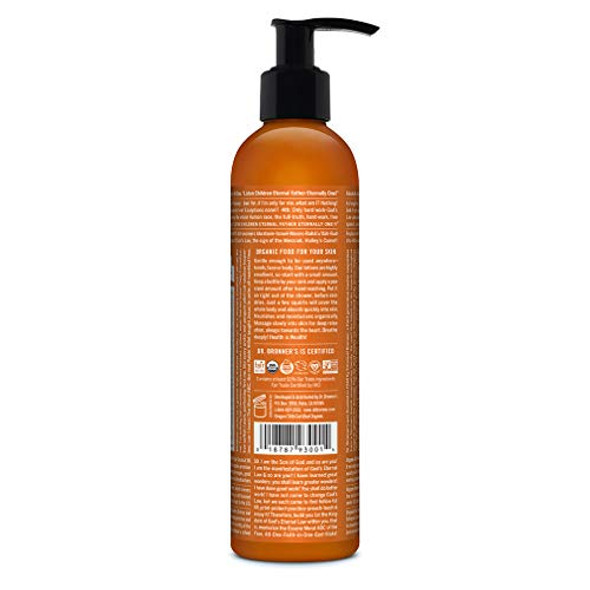 Dr. Bronner'S - Organic Lotion (Orange Lavender 8 Ounce) - Body Lotion And Moisturizer Organic Soothing For Hands Face And Body Highly Emollient Nourishes And Hydrates Vegan Non-Gmo