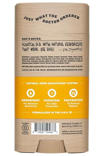 Dr. Squatch Summer Citrus Deodorant 2.65 Oz Smell Like Bright Citrus Grove