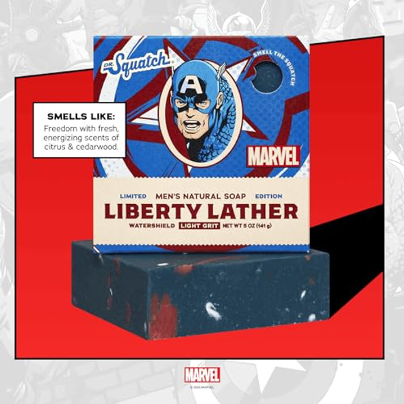 Dr. Squatch Avengers Bundle - Natural 2 Soap And 2 Deodorant Set - Divine Storm Liberty Lather Liberty Shield