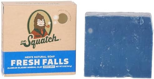 Dr. Squatch All Natural Bar Soap For Men With Zero Grit Fresh Falls