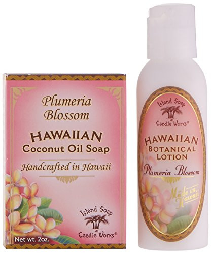 Ethique Island Soap & Candle Works Soap And Lotion Organza Set Plumeria
