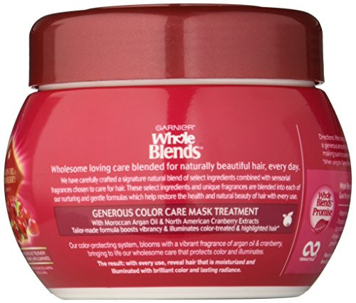 Garnier Whole Blends Color Care Mask With Argan Oil & Cranberry Extracts 10.1 Fluid Ounce