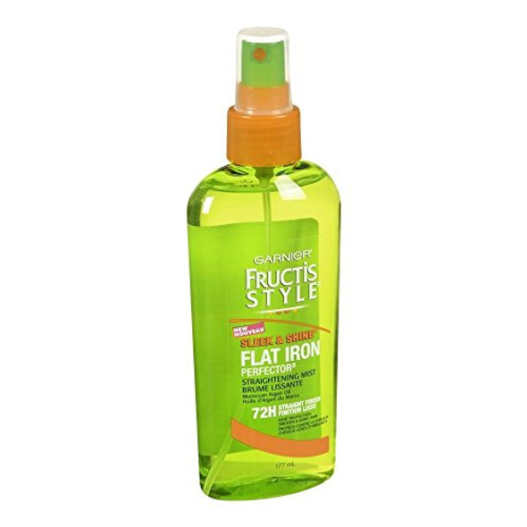 Garnier Fructis Style Sleek & Shine Flat Iron Perfector Straightening Mist 6 Oz (Pack Of 5)