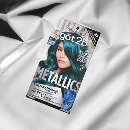 Got2B Metallics Permanent Hair Color M77 Mermaid Green (Pack Of 2)