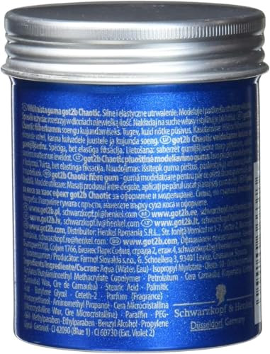 Got2B Chaot Modeling Fibre Gum Hold 3 (100Ml) Hair Wax For Men Creates Tousled Looks Hair Paste With Strong But Flexible Hold For Individual Styles