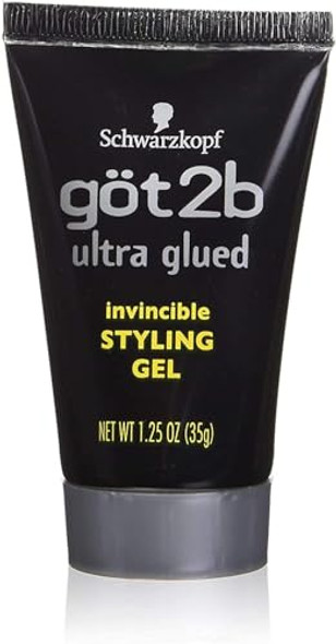 Got2B Ultra Glued Invincible Styling Gel 1.25 Oz Travel Size (Pack Of 4)