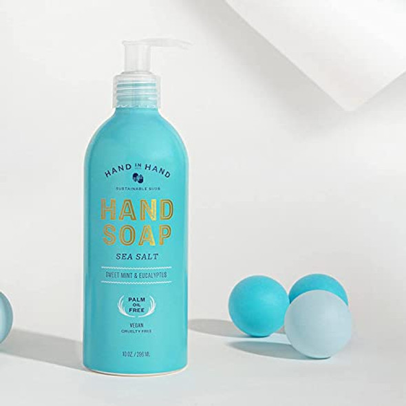 Hand In Hand Sweet Mint & Eucalyptus Sea Salt Hand Soap 10 Fz Hand In Hand Sweet Mint & Eucalyptus Sea Salt Hand Soap 10 Fz