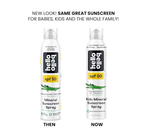 Hello Bello Spf 50 Kids Mineral Sunscreen Spray Hypoallergenic Broad Spectrum Uva And Uvb Protection Reef Friendly And Water Resistant 5 Oz