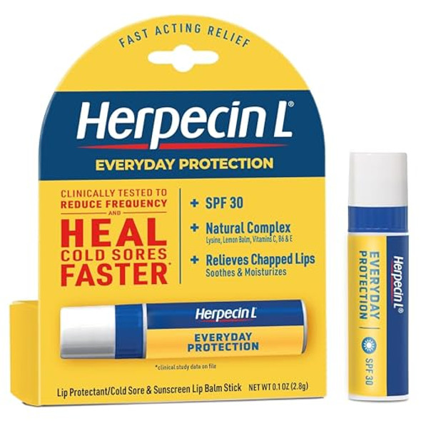 Herpecin-L Hl Lip Protectant Sunscreen And Cold Sore Lip Balm Stick - 0.1 Oz (Pack Of 3)