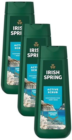 Irish Spring Active Scrub Body Wash For Men 20 Oz (Pack Of 3)