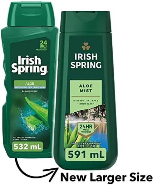 Irish Spring Aloe Mist Body Wash For Men 591 Ml