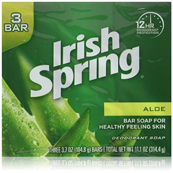 Irish Springs Aloe Bath Soap 3.75 Oz. Bars (2) 3 Bar Packages