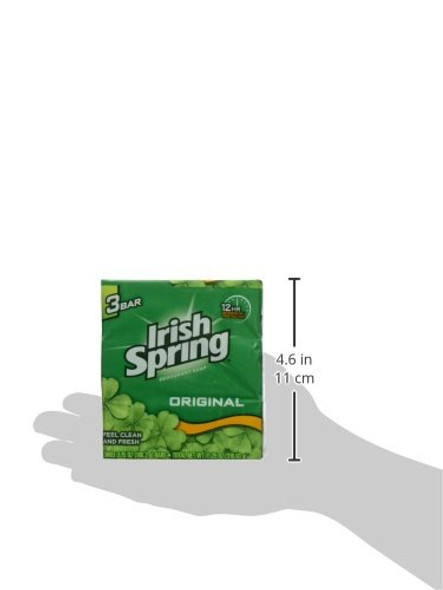 Irish Spring Deodorant Soap Original Bar 3.75 Oz 3 Count