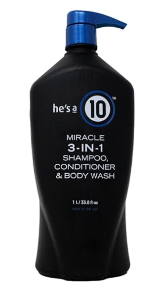 It'S A 10 Haircare He'S A 10 Miracle 3-In-1 Shampoo Conditioner & Body Wash 1 Liter