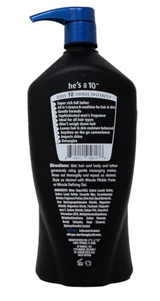 It'S A 10 Haircare He'S A 10 Miracle 3-In-1 Shampoo Conditioner & Body Wash 1 Liter