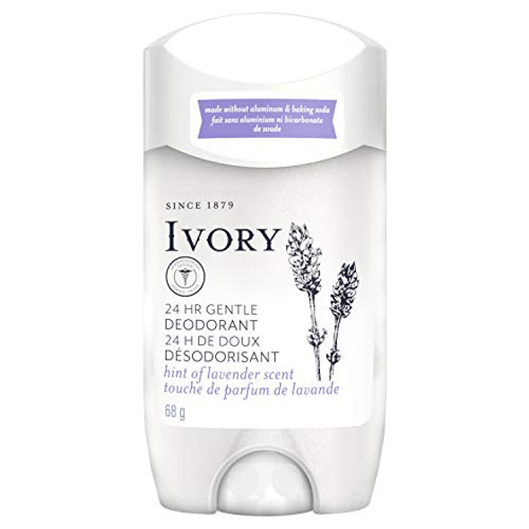 Ivory Aluminum Deodorant Hint Of Lavender 2.4 Oz