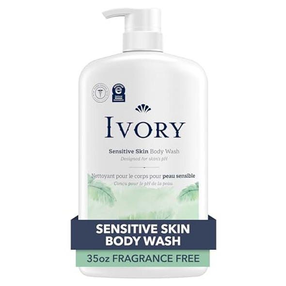 Ivory Gentle Body Wash Designed For The Whole Family Of Dyes Heavy Perfumes Parabens Phthalates & Silicones Fragnance- 35 Oz